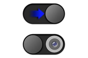 JiSiTeCai Metal Webcam Cover Slid [2 Pack Black] e, 0.022in Camera Cover for Laptop Computer, MacBook Pro/Air iMac iPad Tablet iPhone 16/15/14/13/12 Plus, Web Camera Blocker Protect Your Privacy