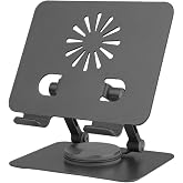 Coverzone Tablet Standı Katlanabilir Al&uuml;minyum Alaşımlı Y&uuml;ksek Dayanıklı Malzeme Kaymaz Ayarlanabilir &Ccedil;ok Ama&ccedil;lı Fonkiyonel i