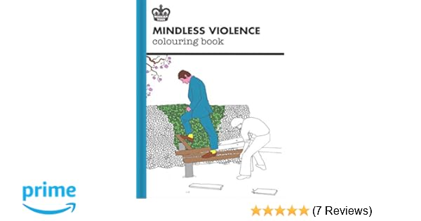 Modern Toss Mindless Violence Colouring Book Modern Toss
