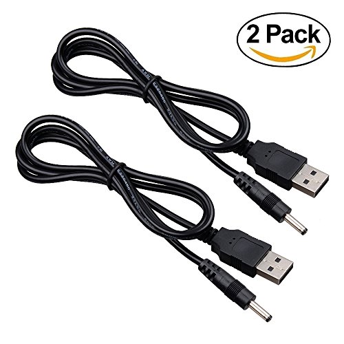 Onite 2PCS USB Stecker auf 3,5 mmx 1,35 mm DC Spannung Jack Female-Schnur-Kabel