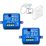 【Control de Voz y Aplicaciones】 El interruptor Wifi funciona perfectamente con Amazon Alexa y Google Assistant con su voz, y también puede controlar la aplicación "Smart Life" desde un teléfono inteligente o una tableta (admite redes WiFi de 2,4GHz y redes 2G / 3G / 4G)