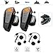 Price comparison product image Veetop 2 x 800m Water Resistant Bluetooth Motorcycle Motorbike Helmet Intercom Interphone Headset for 2 or 3 riders and 2.5mm Audio for Walkie Talkie MP3 player GPS - Hands Free & FM radio (2Pack)