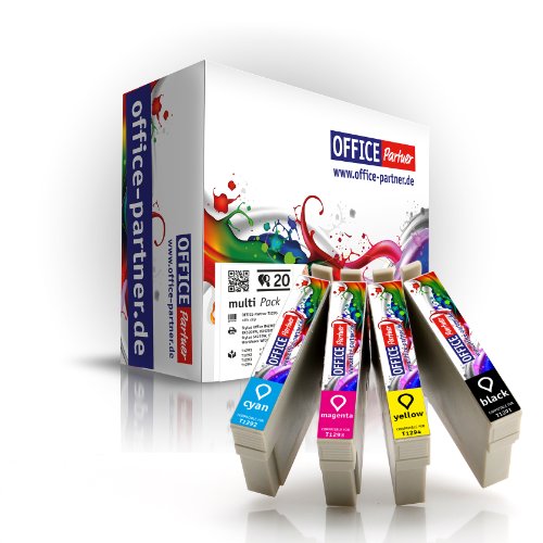 MultiPack 20 cartucce per stampanti compatibili Epson T1295 con chip per la Epson Stylus Office B42WD / BX305F / BX305FW / BX320FW / BX525WD / BX625FWD; Stylus SX420W / SX425W / SX525WD / SX620FW