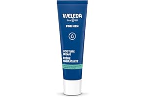 WELEDA - Crème Hydratante Homme - Huile De Jojoba & Extrait De Racine De Guimauve - Hydrate & Protège - Soin De Jour Ou De Nuit - Texture Légère - Tous Types De Peaux - Certifiée NATRUE* - Bio - 30 ml