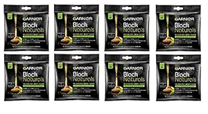 Garnier Black Natural 1.0 Deep Black Oil-Enriched Cream Hair Colour (Pack of 8) 20ml With 20g Each - Black