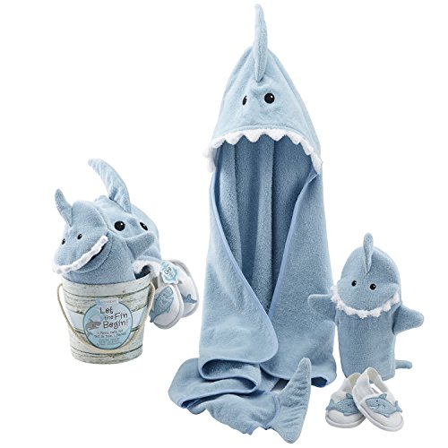 Baby Aspen Four-Piece Bath Gift Set (Let the Fin Begin)