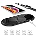 Produktbild zealsound Wireless Charger für Apple Watch 3/2/1 / iPhone, Dual Fast Wireless Ladegerät, 10W 3-Modus Qi-Zertifiziertes Gehärtetes Glas mit Abschaltschutz für Alle Qi-fähigen Telefone und iWatch
