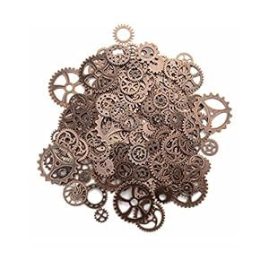 Leisial 100 unidades DIY Accesorios de Engranaje Steampunk para Joyería de Bricolaje para la Pulsera Collar Pendientes Cáscara del Teléfono Móvil