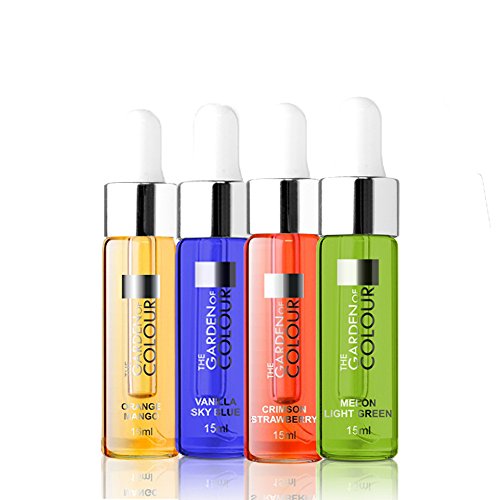 Nagelöl Set N°1, Orange Mango, Vanilla, Strawberry, Melon 4 x 15 ml