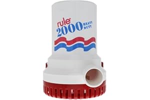Rule Bilge Pumps, 2000 GPH Non-Automatic