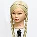 Neverland Beauty 30" Long Smooth 100% Synthetic Blonde Hair Hairdressing Equipment Styling Head Doll Mannequin Training Head Tools Braiding Cutting Student Practice Model with Clamp UK Stock
