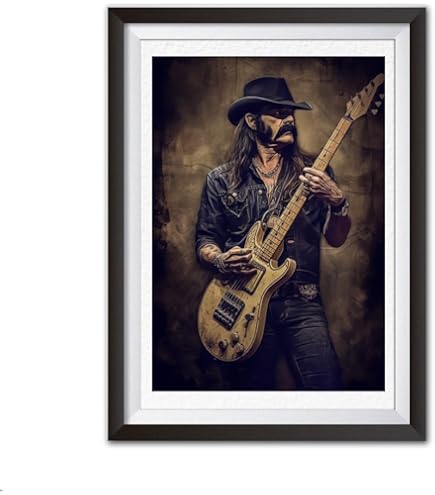 Motőrhead Inspired Lemmy Kilmister 12" Figure Handmade To Order. 1/6 Scale Custom Statue