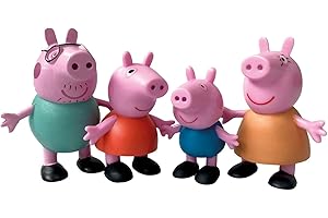 Comansi Set Collezione Peppa Pig - 4 Figure: Peppa, George, Mamma e Papa