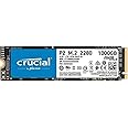 Crucial P2 CT1000P2SSD8 1 TB Internal SSD, Up to 2400 MB/s (3D NAND, NVMe, PCIe, M.2)