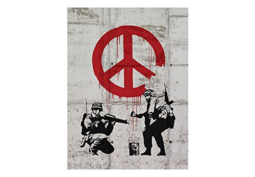 Vlies Fototapete 200×270 cm ! Top – Tapete – Wandbilder – Wandbild – Bild – Fototapeten – Tapeten – Wandtapete – Wanddeko – Wand – Graffiti Banksy Streetart h-A-0043-a-a - 3