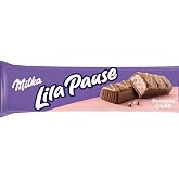Milka Lila Pause Strawberry Bar Chocolate 34 gr