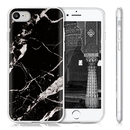 kwmobile Funda para Apple iPhone 7 8 - Carcasa de TPU para m vil y dise o de m rmol cl sico en Negro Blanco reviews kwmobile Funda para Apple iPhone 7 8 - Carcasa de TPU para m vil y dise o de m rmol cl sico en Negro Blanco