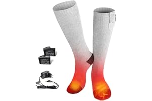 BARCHI HEAT Calze riscaldate per uomini e donne, calze riscaldate elettriche ricaricabili, scaldapiedi invernali, adatte per sci, ciclismo, pesca, caccia, ecc.