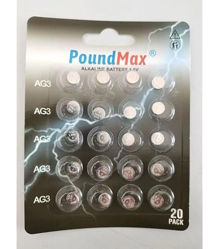 ABSINA 50x Pile LR41 AG3 - Batterie LR41 Bottone 1,5V Alcaline A - Foto 6