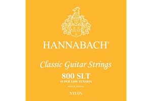 Struny do gitary klasycznej Hannabach Series 800 Super Low Tension posrebrzane E1, 8001SLT, Struny do gitary (posrebrzany drut miedziany, niski naciąg, do podstawowych gitar klasycznych)