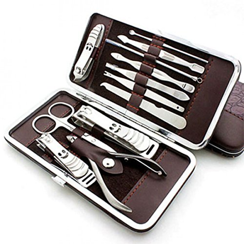 Inditradition 12 In 1 Professional Manicure Pedicure Kit | Luxury Nail Grooming Set With Designer Leather Case (Stainless Steel, Silver) RS.349 (50.00% Off) - Amazon Inditradition 12 In 1 Professional Manicure Pedicure Kit | Luxury Nail Grooming Set With Designer Leather Case (Stainless Steel, Silver) RS.349 (50.00% Off) - Amazon