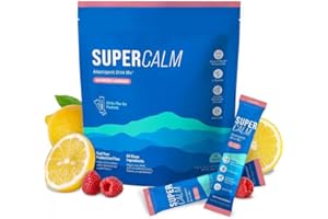 GENERISCH Nuovo mix di bevande sup-er-calm, vitamina D3, integratori per rilassamento e messa a fuoco, senza zucchero, non OGM, vegano