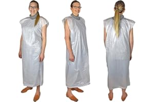 Triplast Tabliers jetables | Lot de 100 | tabliers au-dessus de la tête | Protège l'avant et l'arrière