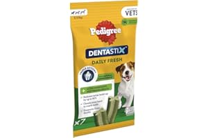 Pedigree Dentastix - Daily Fresh Dental Chews - Dog Treats for Small Dog - 70 Sticks (Pack of 10)