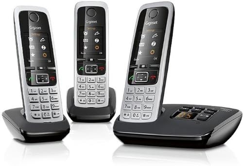 Gigaset C430A Trio - cordless phone - answering system with caller ID + 2 additional handsets