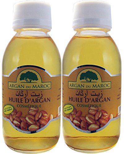 Set of TWO Argan Oil (Aceite De Argan - Huile Dargan) Premium Bio Organic,100% Pure From Morocco, 100% Natural, 125ml / 4.23 oz each Big Bottle, Shipped From Spain, First Class Oil. Organic Certified