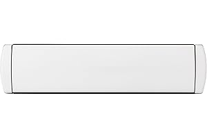 IRONWORX® Enigma 12" Premium Metal Sleeved Letterbox White ❘ Fully Weather Sealed Letterbox, 180° Opening, Easy Install Ultra Durable Modern Design, Compatible with UPVC, Composite & Wooden Doors