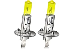 ‎RUIANDSION Ruiandsion 2pcs H1 Halogen Scheinwerfer Birne Nebelscheinwerfer 100W 24V Gelb 64150 12258 Glühbirnen