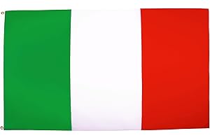 AZ FLAG - Bandera Italia - 90x60 cm - Bandera Italiana 100% Poliéster Con Ojales de Metal integrados - 50g - Colores Vivos Y Resistente A La Decoloración