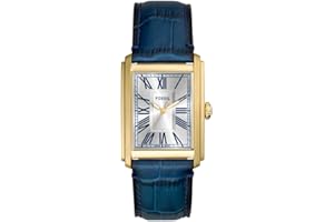 FOSSIL Orologio Carraway da uomo, Movimento al quarzo a tre lancette con cinturino in pelle o acciaio inossidabile