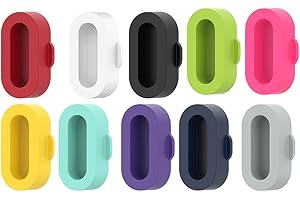 Junerain Lot de 10 cache-ports de chargement anti-poussière pour Garmin Fenix 7 7S 7X 6 5 5X Venu 2, multicolore
