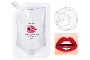 BELIKY GIRL 50ml Transparent Clear Transparent Moisturizing DIY Lip Gloss Base Lip Balm Material Gel, Organic Lipctisk Lip Glow Lip Glaze Base for Making Your Own Lip Plumper/Lip Tint/Lip Primer