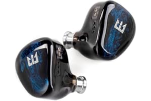 keephifi TRI Starriver in Ear Monitors 10mm Flagship Beryllium Dynamic Driver Professional Earbuds Wired for Musicians Audiophile,6mm Metal Titanium Diaphragm IEM Earphones Headphones(Blue,4.4mm)