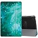 Produktbild MoKo Hülle für Amazon Fire 7, PU Leder Tasche Schutzhülle Smart Case mit Translucent Rücken Deckel, mit Auto Schlaf/Wach Funktion für Fire 7 2017 Tablet - Swirl