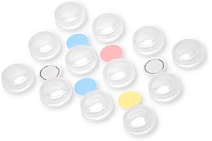 PAINTAUDIO Guitar Effect Pedal Footswitch Toppers, Plastic Guitar Pedal Footswitch Protection Caps, One-Step Installation, 12PCS/Set