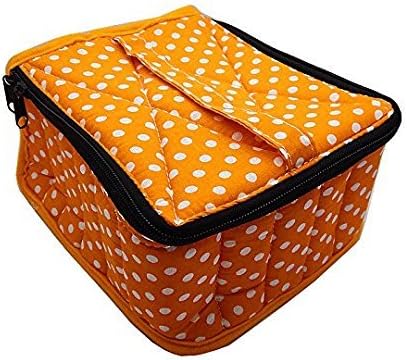 30-bottle Essential oil carrying case 4inch high,california proposition 65 test pass (Orange Dots)
