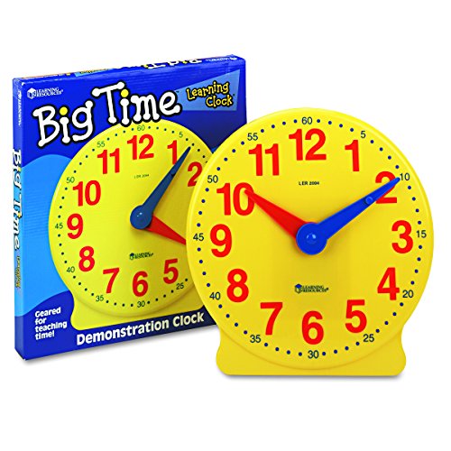 Learning Resources Big Time 12-Hour Demonstration Learning Clock