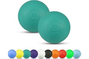‎CAPTAIN LAX Captain LAX Massageball Original - Lacrosseball 2er Set, aus Hartgummi, mit den Maßen 6 x 6 cm geeignet für Triggerpunkt- & Faszienmassage/Crossfit