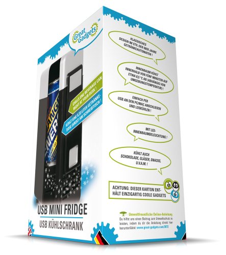 GreatGadgets 3072-2 USB Minikühlschrank (Schwarz) - 7