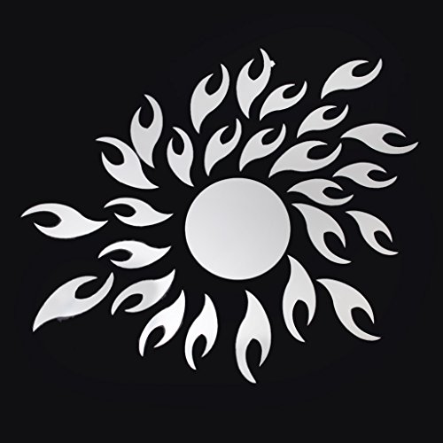 Gazechimp 27x Sonne Design , Spiegel Stil Wandbilder Wandaufkleber Aufkleber Wandtattoo Dekor Für Schlafzimmer Schrank - 4