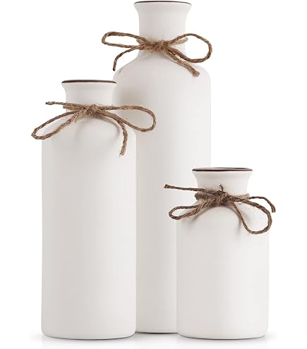 Frank Flechtwaren Lot De 3 Vases Décoratifs Cœurs - Verre Satiné Gris Et Terre