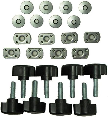 Jenaka Hard Top Quick Removal Change Fastener Thumb Screw and Nut Kit For Jeep Wrangler YJ TJ JK JKU Sports Sahara Freedom Rubicon X &amp; Unlimited X 2/4 door 1995-2016 by Jenaka