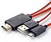 Produktbild BestBuy-24 Micro USB auf HDMI Kabel, 2m MHL MicroUSB zu HDMI Full HD 1080P HDTV Adapter Schnur Kabel MHL Adapterkabel für Samsung S3/S4/S5, Galaxy Note 2, Note 3, Note 8.0, Note 10.1