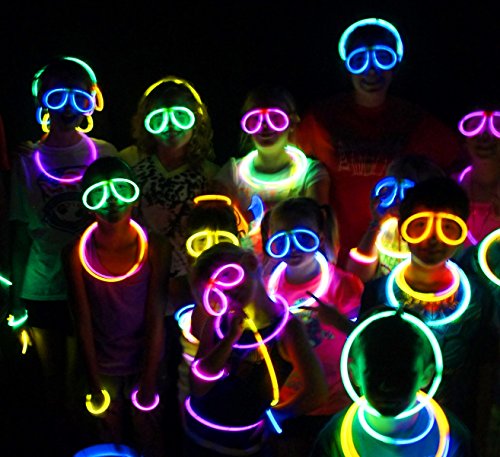 German Trendseller® – 6 x Magische Leucht – Brillen┃ LED ┃ KNALLBUNT ┃ Farb MIX ┃ Kindergeburtstag ┃ Schatzsuche ┃ Mitgebsel ┃ 6 Stück - 2