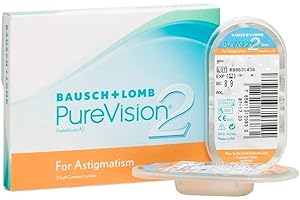 BAUSCH + LOMB - PureVision®2 For Astigmatism - Lentes de contacto de reemplazo mensual para Astigmatismo