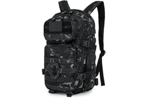 Gear Gem 28L Capacity Military Tactical Backpacks Molle Army Assault Utility Pack 3 Day Bug Out Bag Hiking Treeking Camouflage Hunting Small 3 Compartment Rucksack